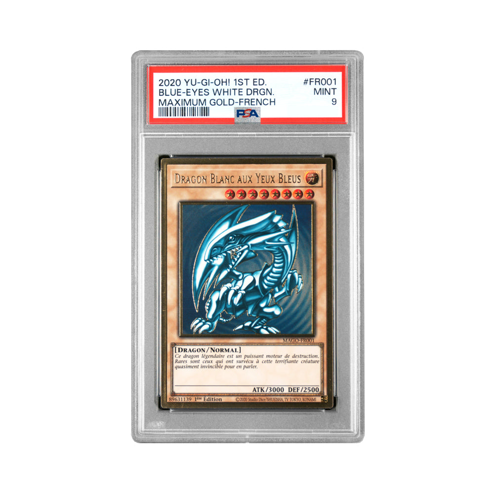 Dragon Blanc aux Yeux Bleus - Maximum Gold - PSA 9