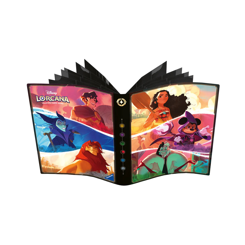 Disney Lorcana LOREBOOK Card Portfolio Vaiana/Mickey/Cruella