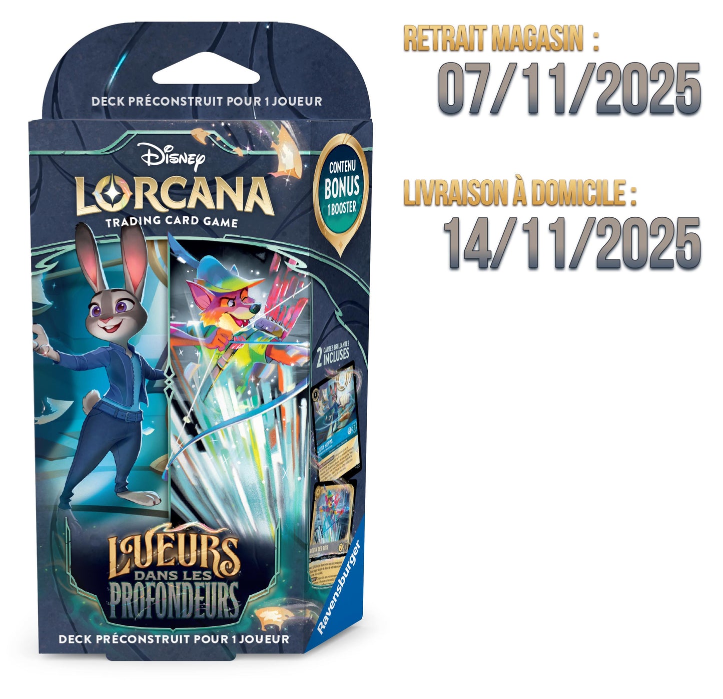 Deck de Démarrage Disney Lorcana : Lueurs dans les profondeurs - Judy / Robin
