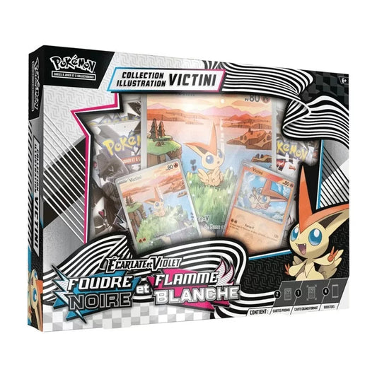 Pokémon : Coffret Collection Illustration Foudre Noire&Flamme Blanche EV10.5 - Victini